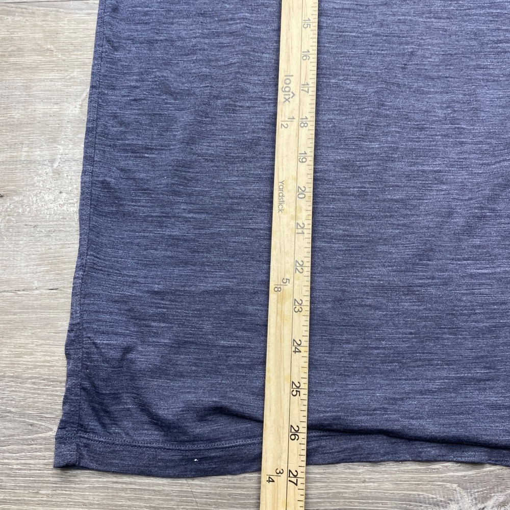 Icebreaker Shirt Cool-Lite Mens Large Purple Merino Wool Blend Short Sleeve Tee - Picture 9 of 10